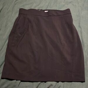 Black pencil skirt